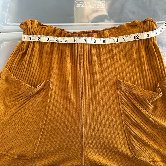 Free People Movement Blissed Out Ribbed Pull On Wide Leg Pants Size Medium - Picture 11 of 16